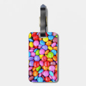 Kleurrijke Snoepjes Persoonlijke foto Bagagelabel (Achterkant verticaal)