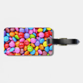 Kleurrijke Snoepjes Persoonlijke foto Bagagelabel (Achterkant horizontaal)