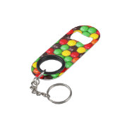 Kleurrijke snoepjes sleutelhanger flessenopener (Achterkant Gekanteld)