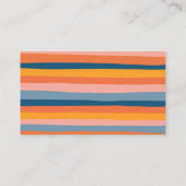 Kleurrijke Snoepjes strepen Vrolijke Bold QR Code  Informatiekaartje (Achterkant)