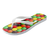 Kleurrijke snoepjes teenslippers (Schuin)