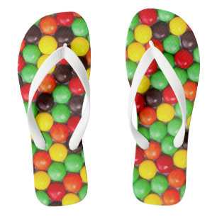 Kleurrijke snoepjes teenslippers