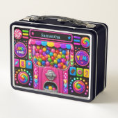 Kleurrijke Snoepmachine Zoete Doseerverpakking Ont (Achterkant)