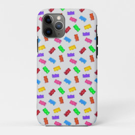 Kleurrijke snoeppatroon op zilver Case-Mate iPhone case