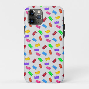 Kleurrijke snoeppatroon op zilver Case-Mate iPhone case