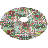 Kleurrijke snoepstokken kerstboom rok (Gekanteld)