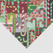 Kleurrijke snoepstokken tissuepapier (Detail)