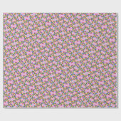 Kleurrijke snoerlampjes Mooie Roze Patroon Baby Cadeaupapier (Vlak)