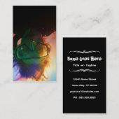 kleurrijke snorkeler visitekaartje (Voorkant / Achterkant)