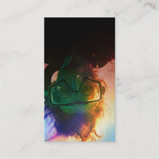 kleurrijke snorkeler visitekaartje (Voorkant)