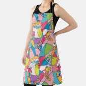 Kleurrijke snowboarders:  naadloos patroon. schort (Insitu)