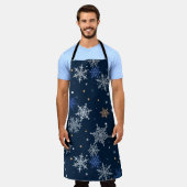 Kleurrijke Snowflakes Schort (Gedragen)