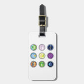 Kleurrijke Soda Bottle Petten Bagagelabel (Voorkant verticaal)