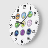 Kleurrijke Soda Bottle Petten Grote Klok (Hoek)