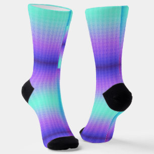 Kleurrijke sokken met een verlooppatroon variërend
