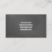 Kleurrijke Sound Bar-equalizer | Lederen achtergro Visitekaartje (Achterkant)