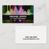 Kleurrijke Sound Bar Equalizer | Producer Visitekaartje (Voorkant / Achterkant)