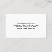 Kleurrijke Sound Musical Notes Achtergrond Visitekaartje (Achterkant)