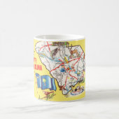  kleurrijke South Carolina Kaart Mok (Center)