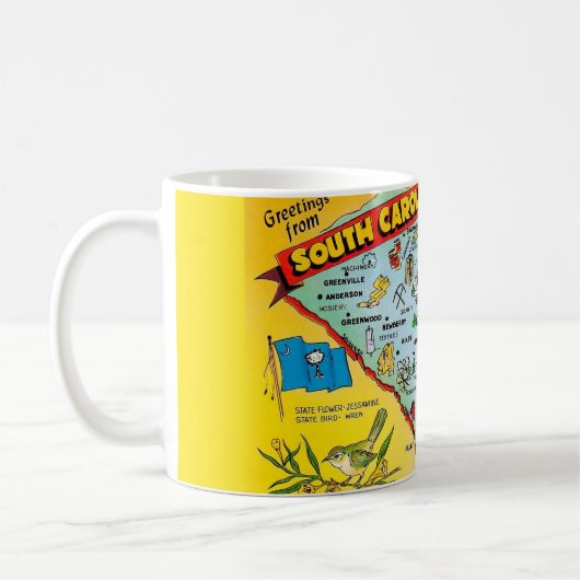 Kleurrijke South Carolina Mok (Links)