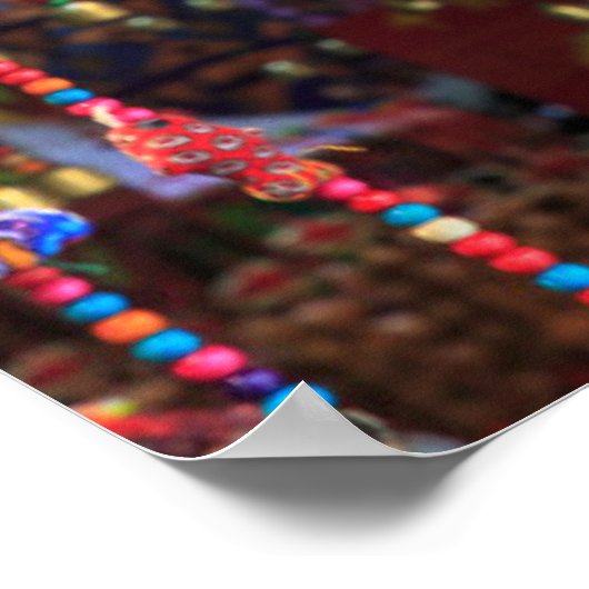 Kleurrijke souvenirs in een winkel, China Poster (Hoek)