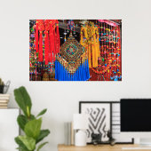 Kleurrijke souvenirs in een winkel, China Poster (Thuiskantoor)