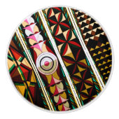 Kleurrijke Spaanse architectuur Keramische Knop (Voorkant)