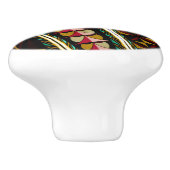 Kleurrijke Spaanse architectuur Keramische Knop (Zijkant)
