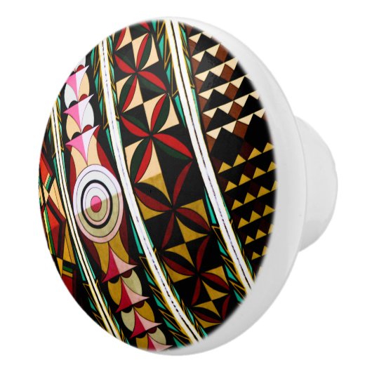 Kleurrijke Spaanse architectuur Keramische Knop (Rechts)