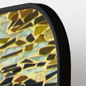 Kleurrijke Spaanse mozaïek Pickleball Paddle (Links Detail)