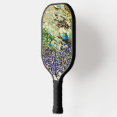 Kleurrijke Spaanse mozaïek Pickleball Paddle (Links)