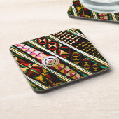 Kleurrijke Spaanse Plafondarchitectuur Bier Onderzetter (Linkerzijde)