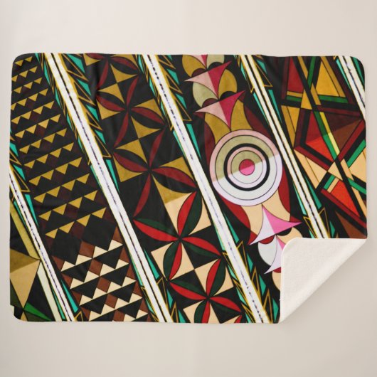 Kleurrijke Spaanse Plafondarchitectuur Sherpa Deken (Voorkant (horizontaal))