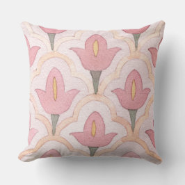 Kleurrijke Spaanse tegel Waterverf floreel decorat Kussen