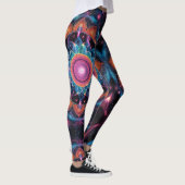 Kleurrijke Space Mandala Leggings (Rechts)