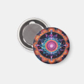 Kleurrijke Space Mandala Magneet (Voorkant / Achterkant)