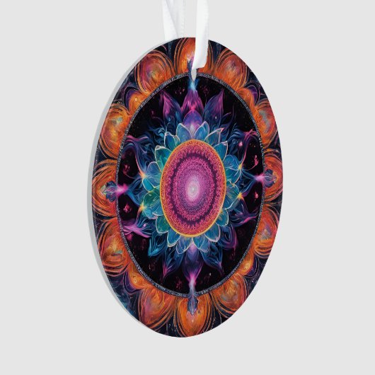 Kleurrijke Space Mandala Ornament (voorkant)