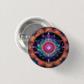 Kleurrijke Space Mandala Ronde Button 3,2 Cm (Voorkant /achterkant)