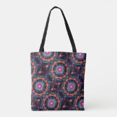 Kleurrijke Space Mandala Tote Bag (Achterkant)