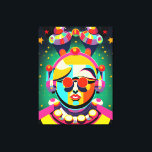 Kleurrijke Space Person Pop Art Canvas Afdruk<br><div class="desc">Een kleurrijke en unieke ruimtepersoon.</div>