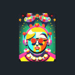 Kleurrijke Space Person Pop Art Canvas Afdruk<br><div class="desc">Een kleurrijke en unieke ruimtepersoon.</div>