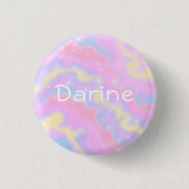 Kleurrijke Sparkles Rainbow Girly Ronde Button 3,2 Cm (Voorkant)