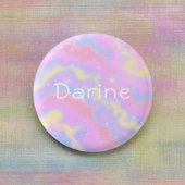 Kleurrijke Sparkles Rainbow Girly Ronde Button 3,2 Cm