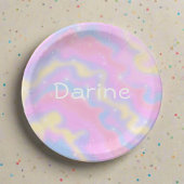 Kleurrijke Sparkles Rainbow Papieren Bordje