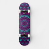 Kleurrijke Sparkly Jewel Tone Mandala digitale kun Persoonlijk Skateboard (Voorkant)