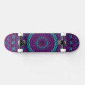 Kleurrijke Sparkly Jewel Tone Mandala digitale kun Persoonlijk Skateboard (Horizontaal)