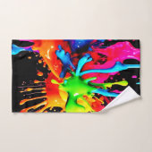 Kleurrijke Spat Abstract Bad Handdoek (Handdoek)