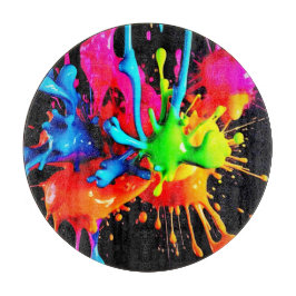 Kleurrijke Spat Abstract Snijplank