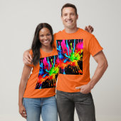 Kleurrijke Spat Abstract T-shirt (Unisex)
