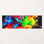 Kleurrijke Spat Abstract Yogamat (Voorkant (horizontaal))